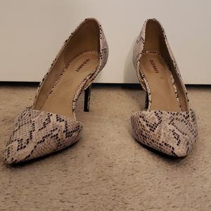 Old Navy Snake Print Pump Heels Pointed Toe Sz 10